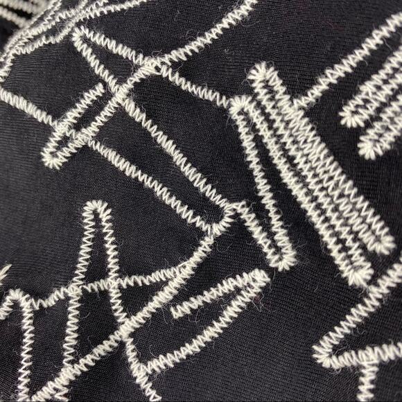 Niche Nilgun Derman Womens Scribble Stitched Tunic Dress Size XL NWT $149 - Picture 3 of 7